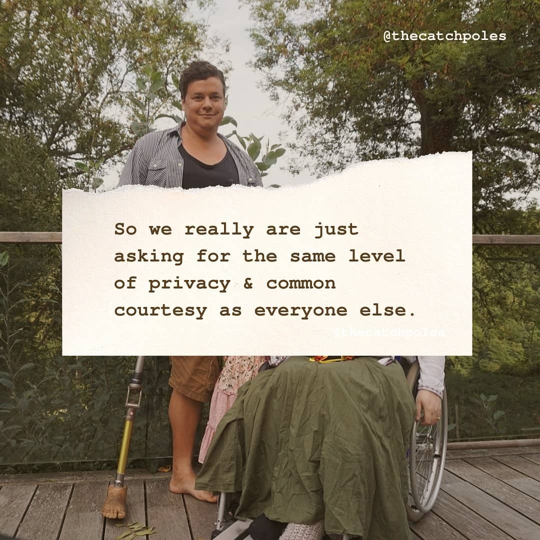 So we really are just asking for the same level of privacy & common courtesy as everyone else. 