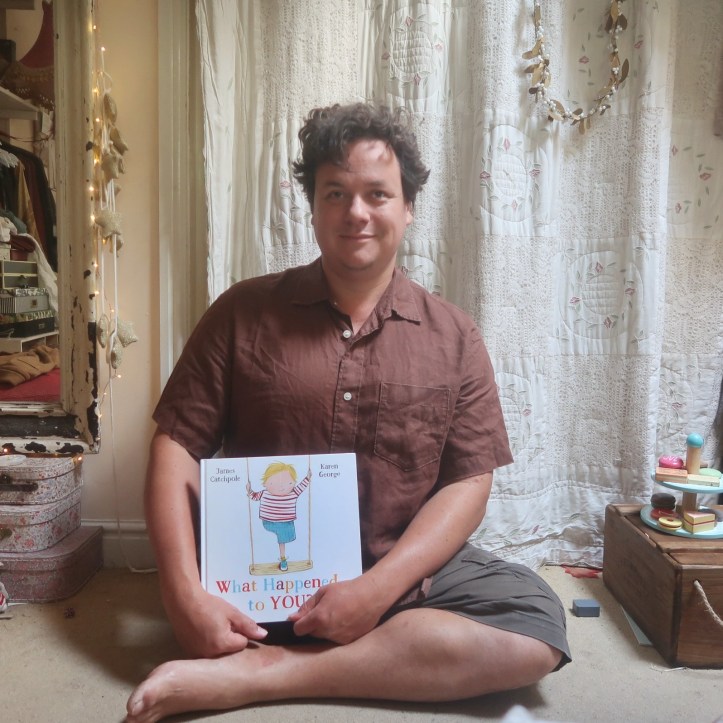 James Catchpole, with a copy of What Happened to You?
