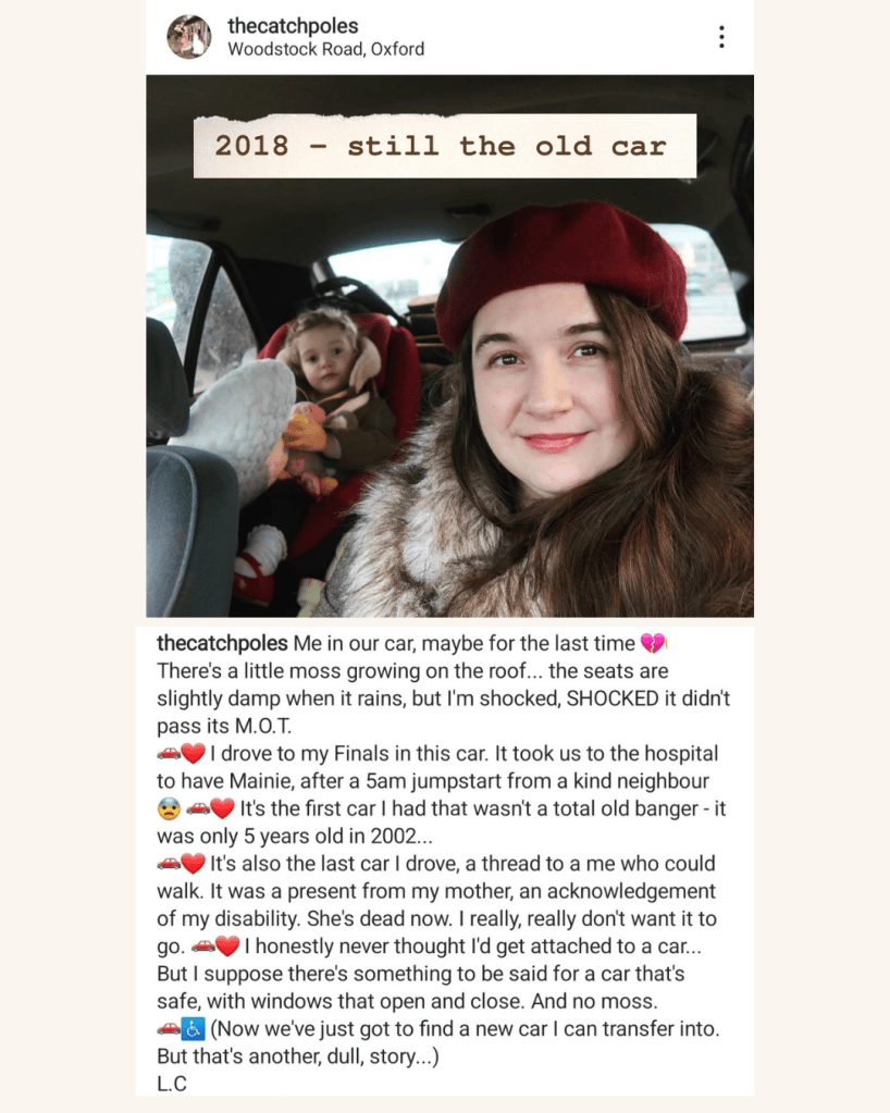 Text reads '2018 - still the old car'