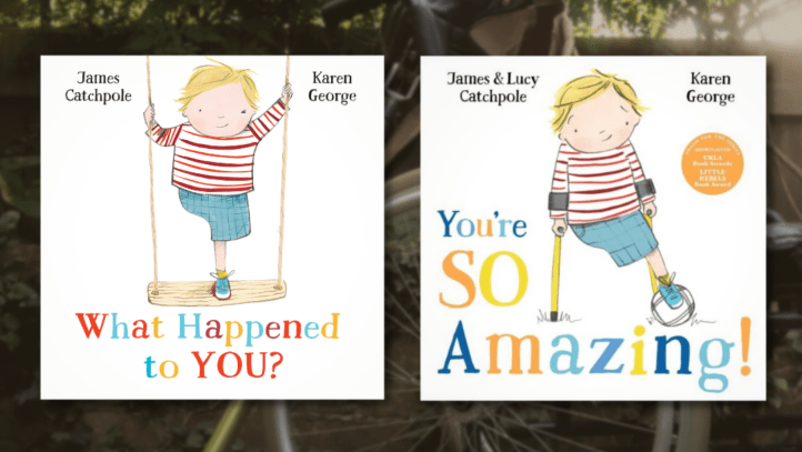 Two jpg book cover images side by side - What Happened to You? and You’re So Amazing!