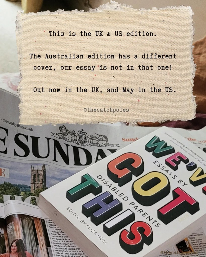 This is the UK & US edition. The Australian edition has a different cover, our essay is not in that one! Out now in the UK, and May in the US.