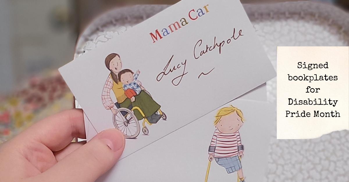 A What Happened to You and Mama Car bookplate - the latter signed by Lucy Catchpole.